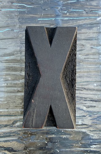 Letter vintage printers - x,