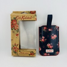 New Cath Kidston Oilcloth Zip Carry Case Small Victoria Rose Phone Gadget