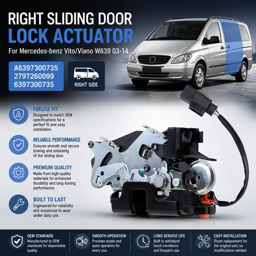 Right sliding door lock - right,