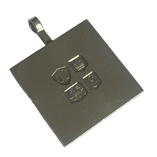 Sterling silver square - square, ingot