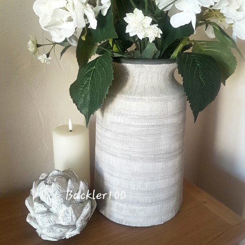 Rustic ceramic vase beige - rustic,