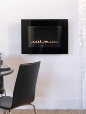 Flueless wall mounted gas fire - wall,