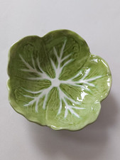 Bordallo Pinheiro For Bobi Portugal Vintage Cabbage Leaf Bowl Dish