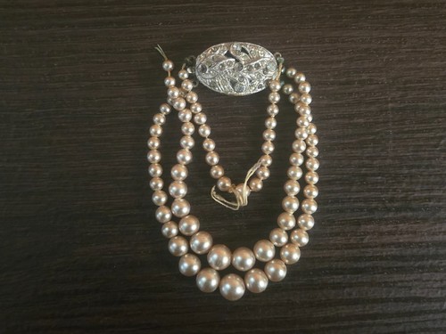 Vintage faux pearl multi - vintage,