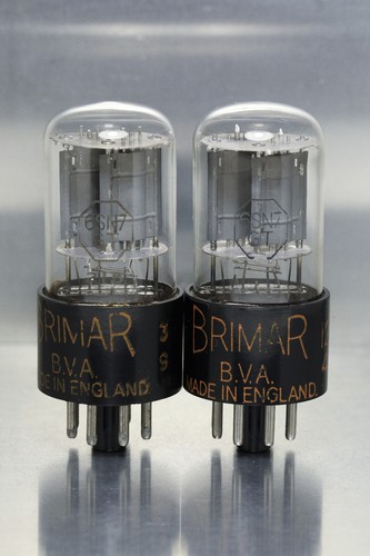 Nos brimar 6sn7gt valves - brimar,
