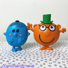 RARE 2017 3" Mr Men & little miss Mcdonalds hard plastic toys
