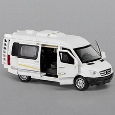 1:32 Alloy Diecast Sprinter Van Toy Car with Sound, Light & Openable Doors