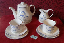 Royal Doulton Minerva set for 2 Teapot + Cups & Saucers and creamer near mint
