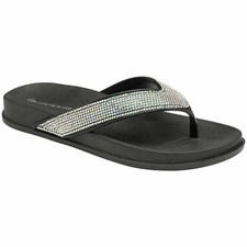 WOMENS FLIP FLOPS LOW WEDGE