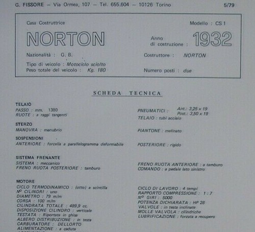 Norton year 1932 - norton,