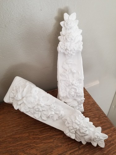 Vintage pair ornate - of, rose