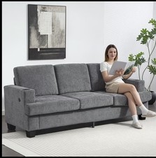 3 Seater Sofa with USB Ports &
