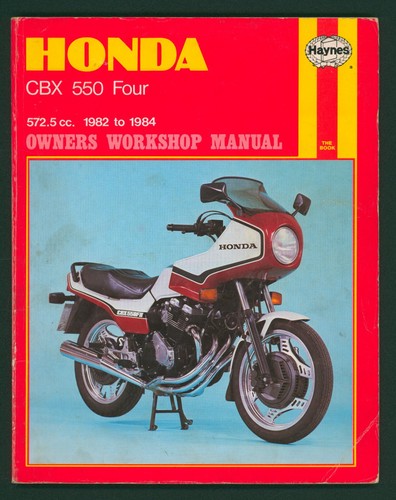 Honda cbx 550 haynes manual - cbx,