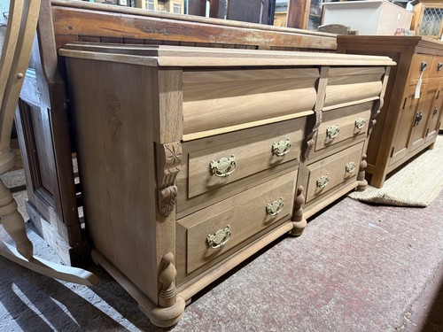 Stripped mahogany chest - mahogany, of