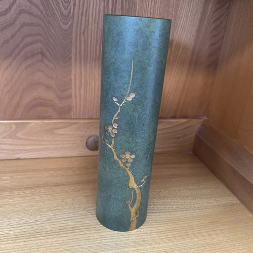 Japanese metal vase takaoka - japanese,