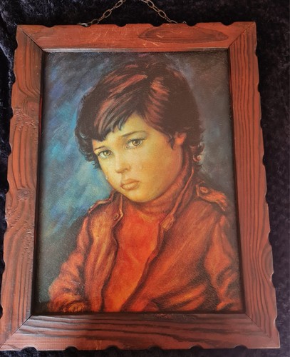 Basaldella crying boy framed - crying,