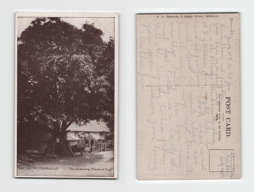 Postcard the smithy - -,