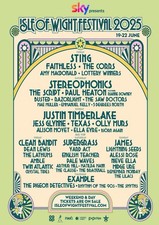 Isle Of Wight Festival 2025 A3 A4 Print Poster Album Unframed