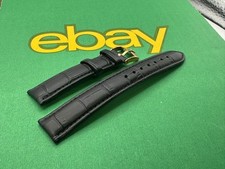 181920mm black leather strap