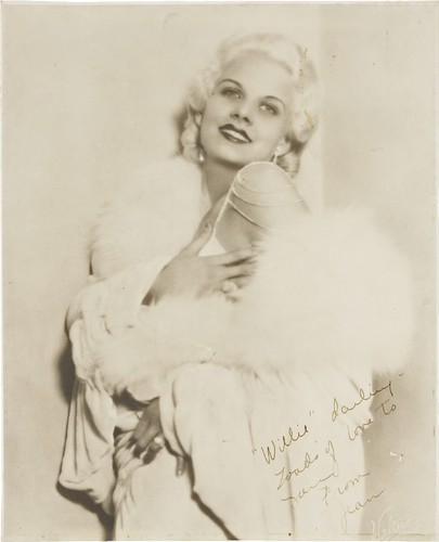 Jean harlow signed photograph - harlow,