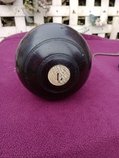 Antique Lignum Vitae lawn green bowl- Wood Turning Blank. 5" across 