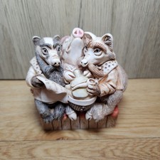 Signed Harmony Kingdom House Party Peter Calvesbert Trinket Dish 2001 Creepy