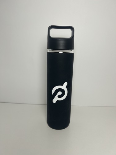 Black peloton glass water - black,