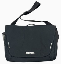 JanSport Cross-Body Messenger Bag - New & Unused - Large Black Travel Laptop Bag