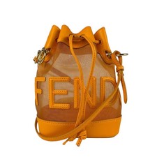 FENDI shoulder bag handbag Montresor Mini leather mesh orange ladies 8BS010-AAYS