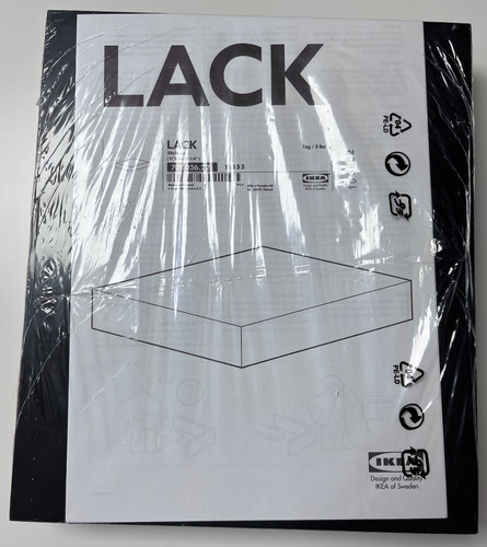 Ikea lack shelf black 30 - ikea, cm