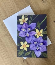 Iris Floral Blank Greetings