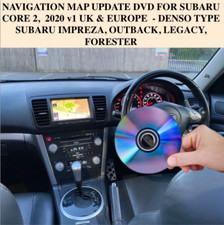 NAVIGATION MAP UPDATE DVD FOR SUBARU LEGACY - UK & EUROPE 2020 v1  CORE 2 DENSO