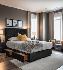 ORTHOPAEDIC DIVAN BED SET WITH