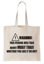 Muay Thai Tote Bag Shopper MMA Fighter Fighting Combat Sport Cool Birthday Gift