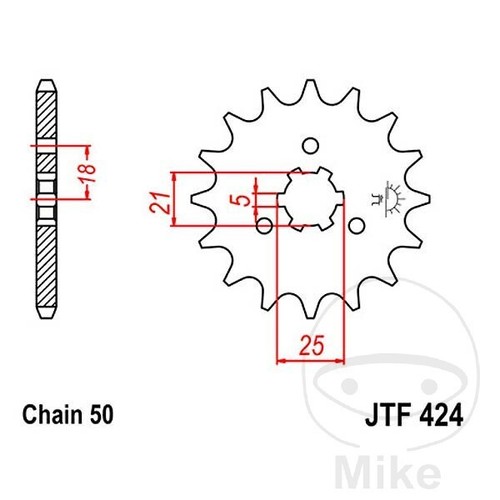 Sprocket for yamaha 350 lc - 350,