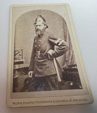 Antique CDV Photo Fireman in