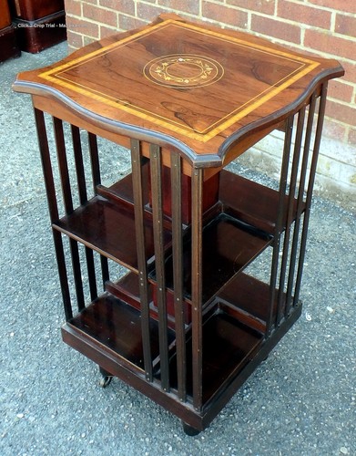 Victorian rosewood revolving