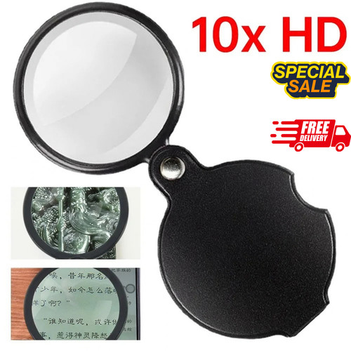10x pocket magnifying - pocket, glass