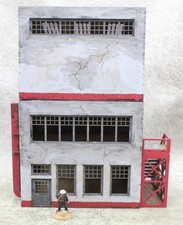 28mm WW1 WW2 mdf INDUSTRIAL BUILDINGS x2 Well Painted 34362