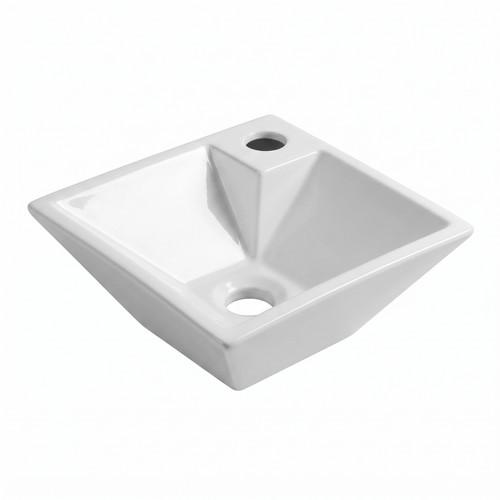 255mm square wall hung basin - 255mm,