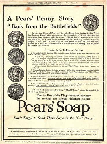 Ww1 pears soap - pears, "back