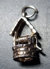 Hallmarked silver bracelet charm wishing well jump ring gift boxed