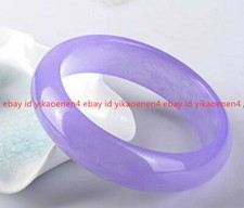 Real Natural 56-62MM Violet Alexandrite Jade Gemstone Bracelet Bangle 