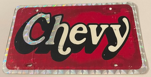 Vintage chevy booster license - chevy,