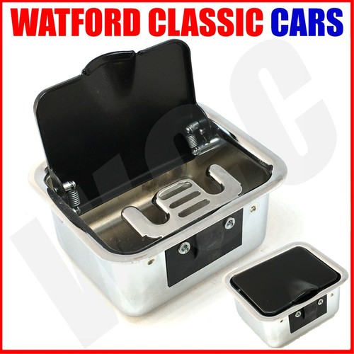 Ashtray mgb all chrome - all, black