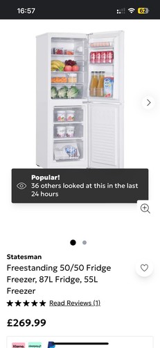 Freestanding fridge - freestanding,