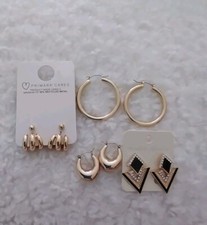 Gold Earrings Primark 