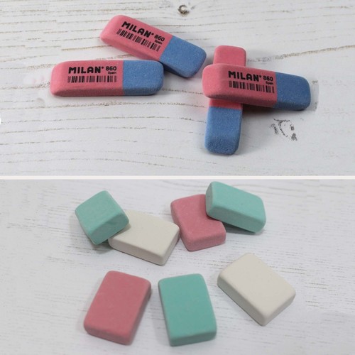 Rubber erasers types - 2,