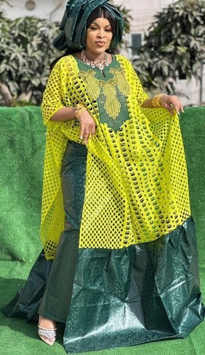 African bazin riche and lace - and,