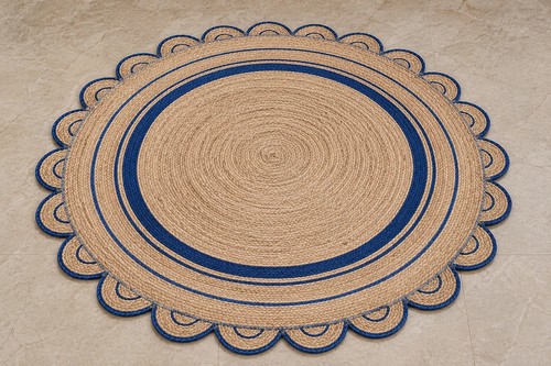 Round jute rug natural 100 - jute,